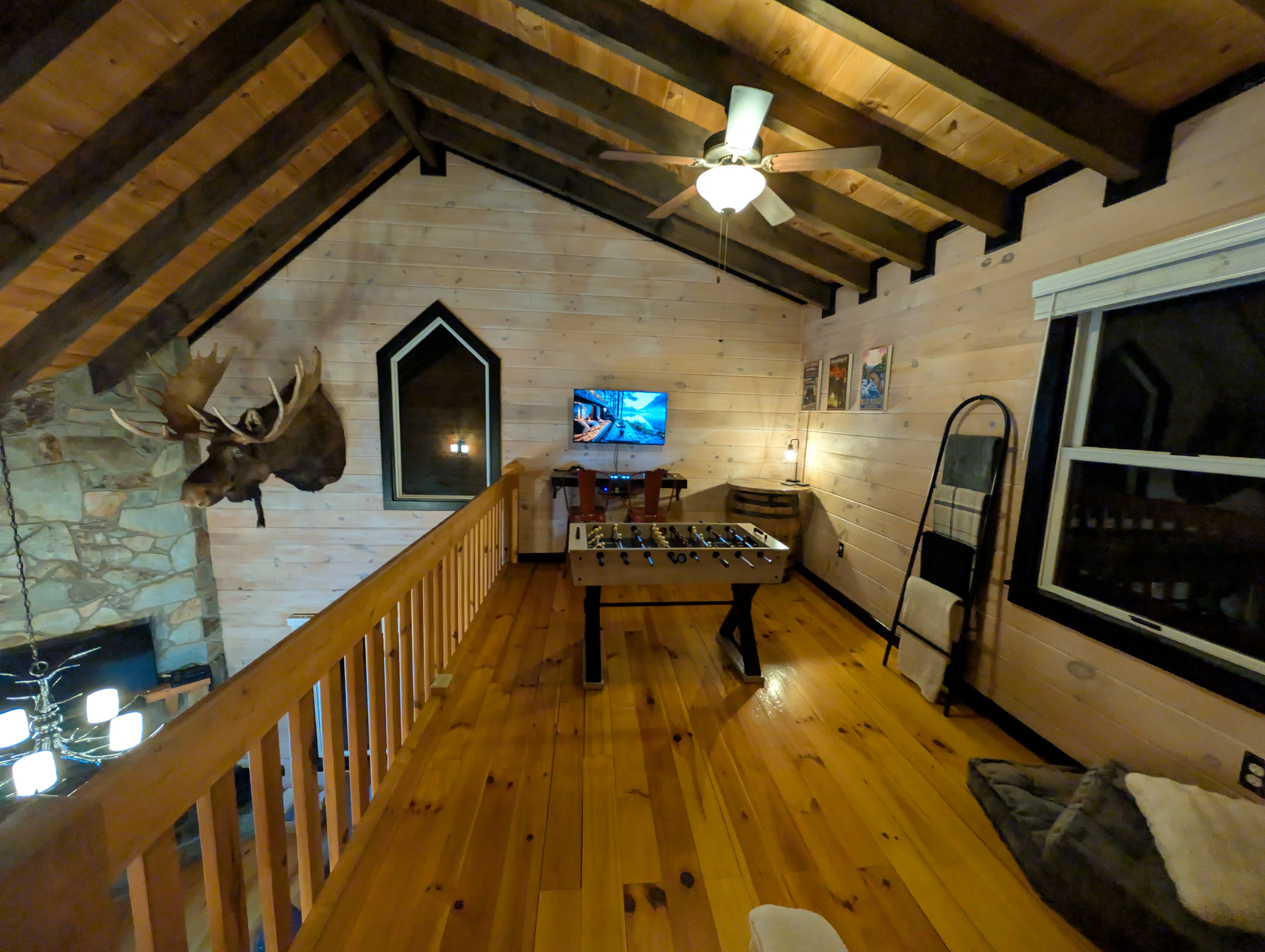 The loft adds another place to hang out, play, read, or disappear for a bit.